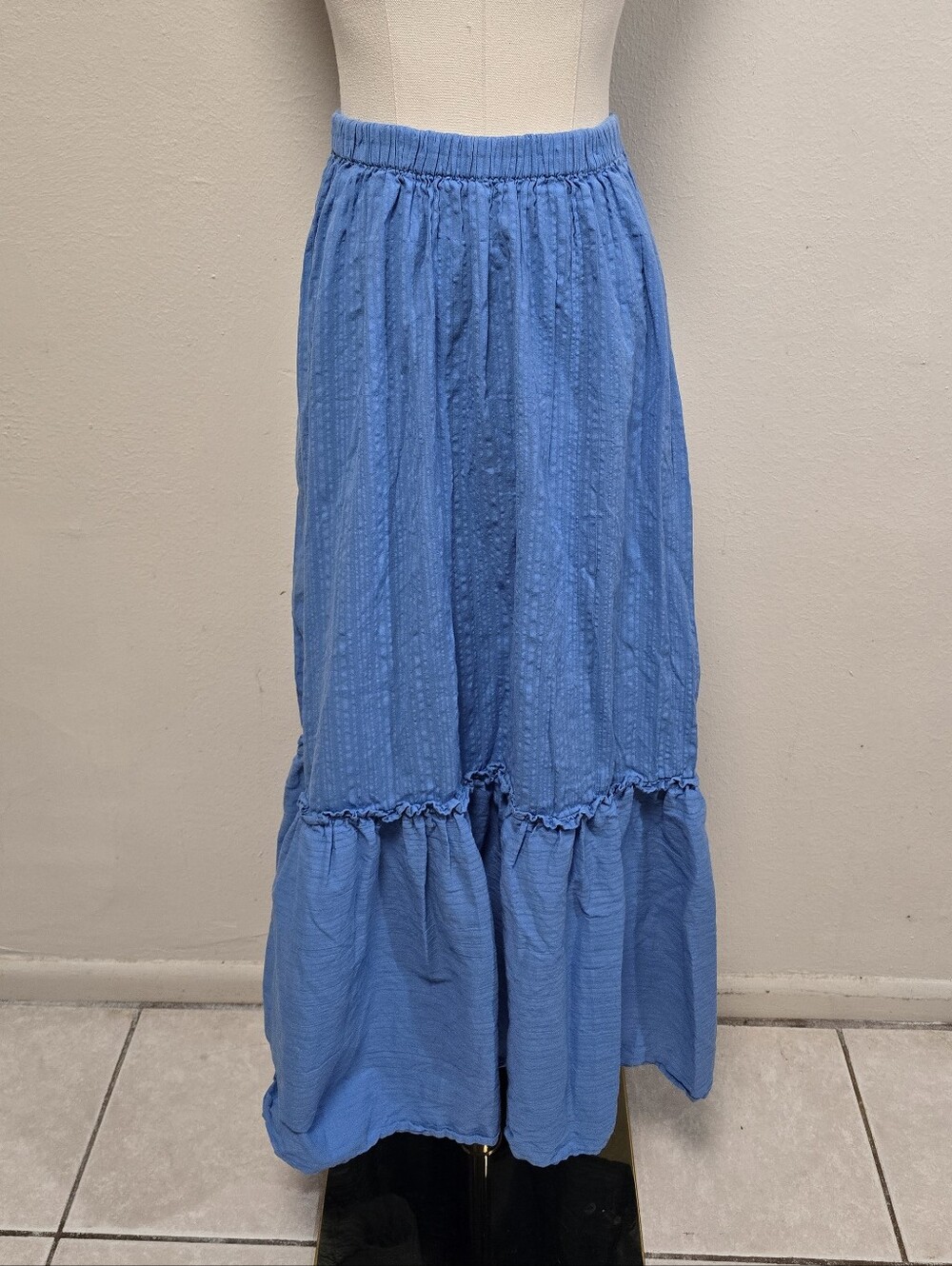 Anthropologie Maxi Skirt Blue Size XS
